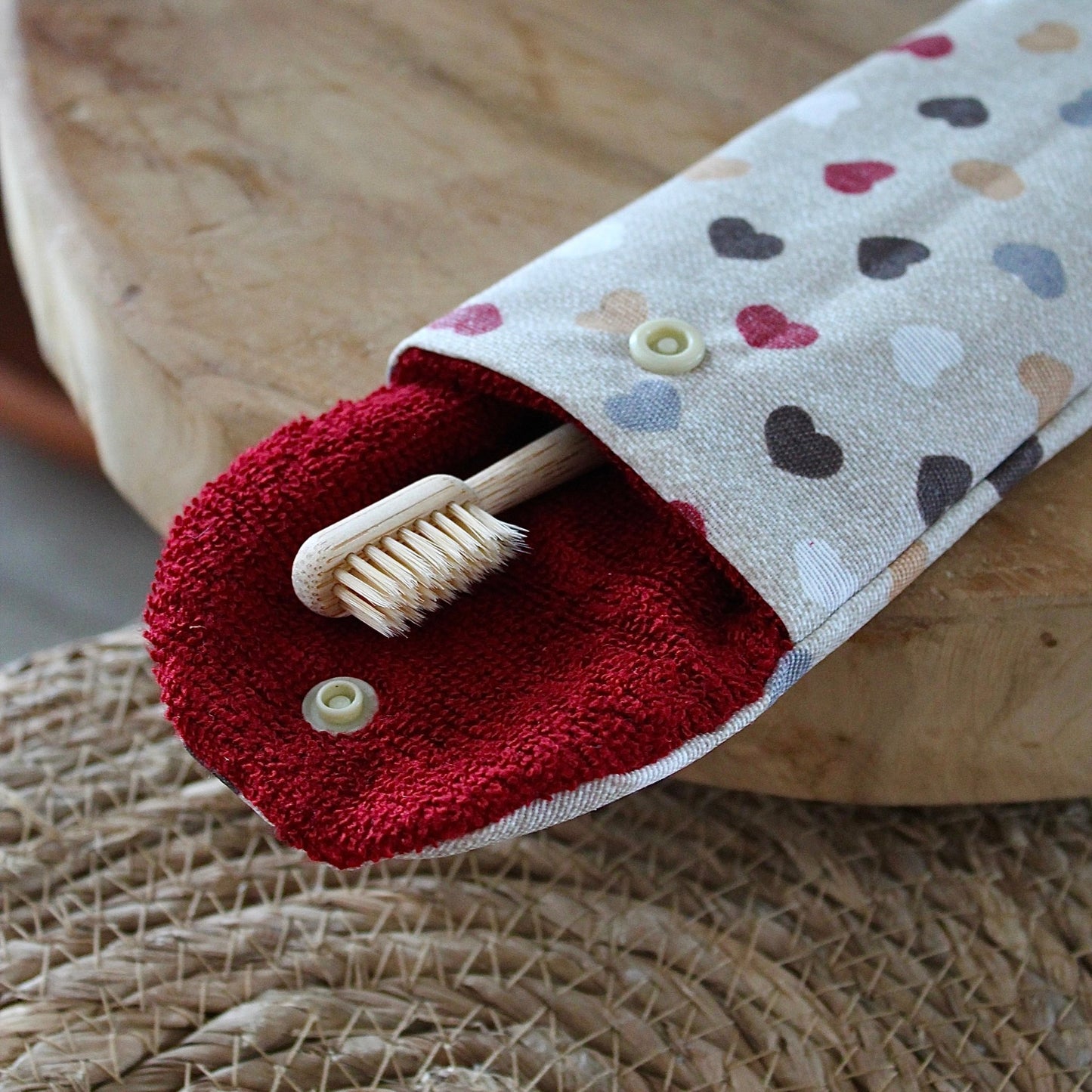 Pochette brosse à dent & dentifriceCotons lavablesUneViePlusSaine