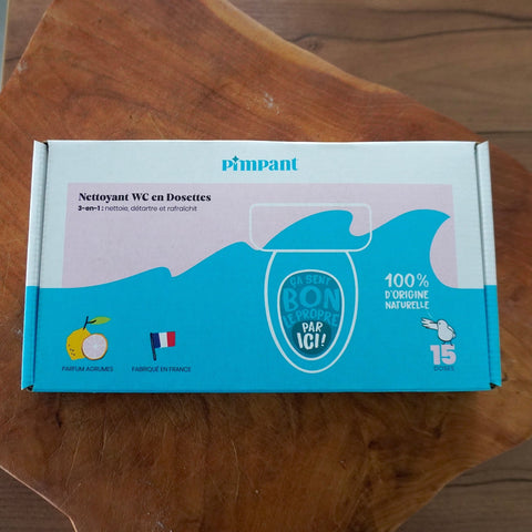 Nettoyant WC | 15 doses | Parfum agrumes | PimpantÉco - MénagersUneViePlusSaine