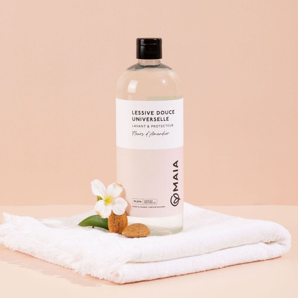 Lessive douce naturelle | Fleur d'amandier | 1L = 33 lavages | MAIALessiveUneViePlusSaine