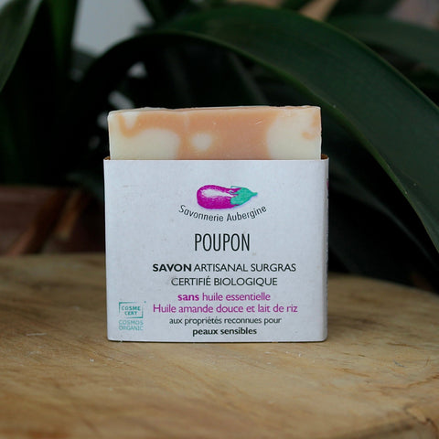 Savon solide | Bébé, enfant & peaux sensibles | Savonnerie aubergine | 100gUneViePlusSaine