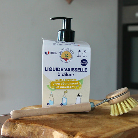 Kit de démarrage | Liquide vaisselle à diluer | Menthe citronnée | 1 sachet = 300mlsavon vaisselleUneViePlusSaine